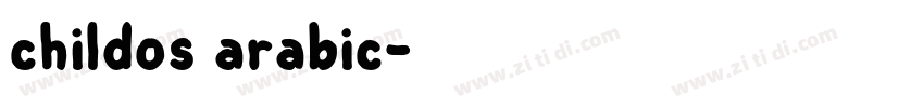 childos arabic字体转换 childos arabic字体转换